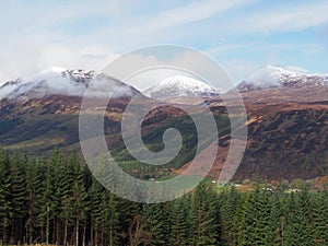 Scotland highlands in Spring Laggan area photo