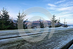 Scotland Landscapes Isle of Arran snow winter mountains photo