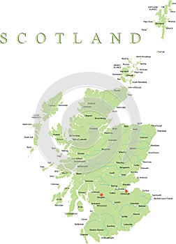 Scotland map.