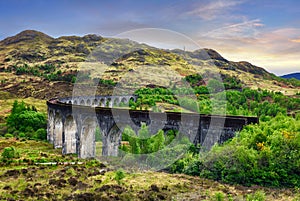 Scotland old train bridge, Glenfinnan