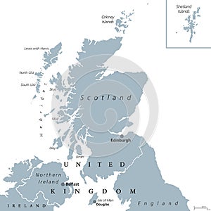 Scotland political map