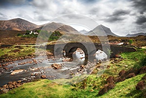 Scotland - Sligachan old bridge on the Isle of Skye