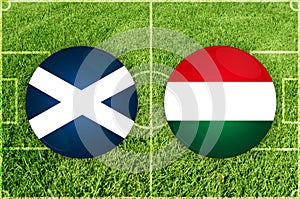 Scotland vs Hungary football match