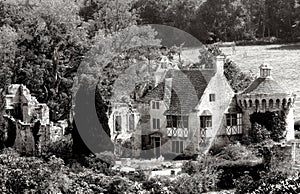 Scotney Castle & gardens in Black & White - Kent - England