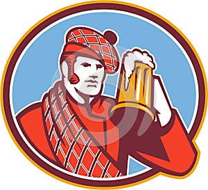 Scotsman Beer Drinker Mug Retro photo