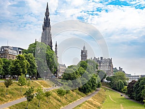 Scott monument in Edimburgh city