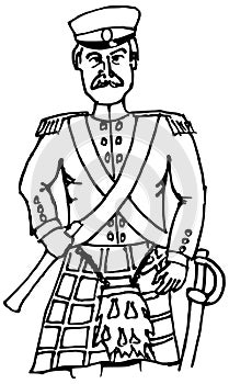 Scottish artillery officer form 19th century