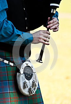 Scottish bagpipe photo