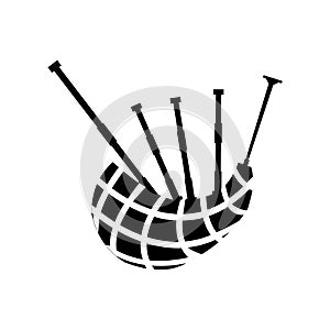 Scottish bagpipe icon