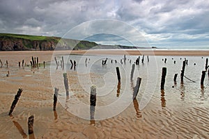 Scottish beach at low tide