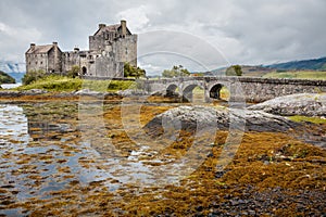 Scottish castle of Eilean Donan, United Kingdom, with its famous bridge