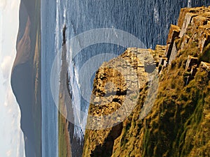 Scottish cliff shores