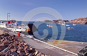 Scottish ferry, Iona, Mull photo