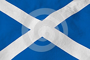 Scottish flag in 3D rendering