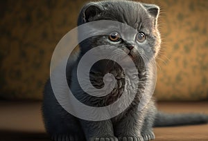 Scottish fold kitten.