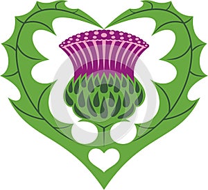 Scottish Heart & Thistle tattoo