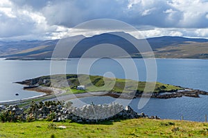 Scottish highlands along north coast