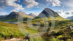 scottish highlands landscape, AI generated