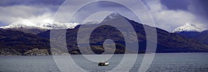 Scottish Highlands. Picture taken on the ferry from Mallaig to Isle of Skye photo