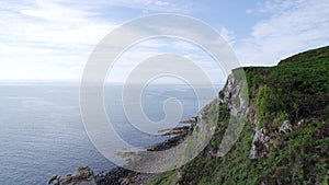 The Scottish Holy Isle with Mountainous and Coastal Landscape