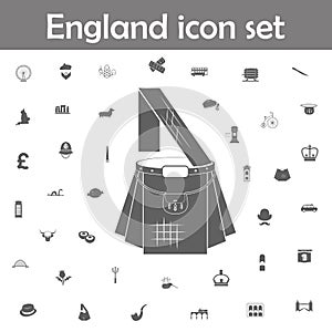 Scottish kilt icon. England icons universal set for web and mobile