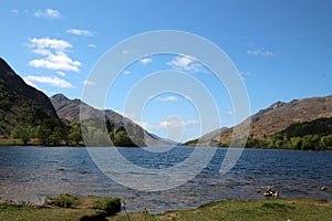 Scottish landscape at Loch Shiel