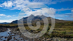 Scottish landscape with typical scottish weather