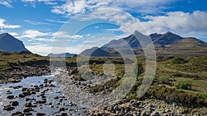 Scottish landscape with typical scottish weather