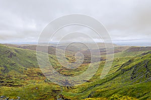 Scottish lowlands landscape in autumn