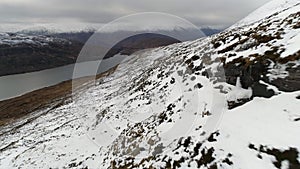 Scottish Mountains Surrounding a Small Loch