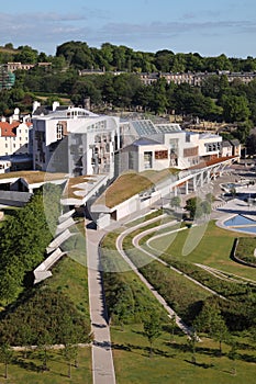 Scottish Parliament Aerial View