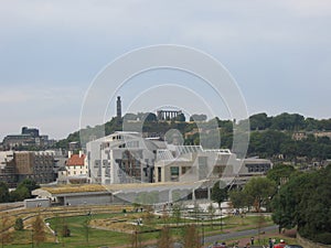 Scottish Parliament and Calton Hill