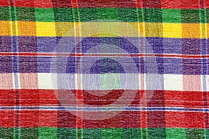 Scottish plaid. Thai loincloth pattern, stripes background