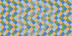Scottish rhombus tiles seamless pattern vector graphic design