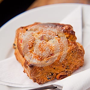 Scottish scone with raisins