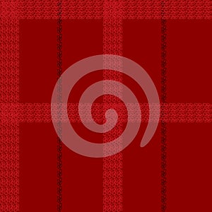 Scottish square cage seamless pattern. Black and red tartan plaid background. Texture from tartan, clothes, dresses