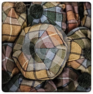 Scottish tartan hats