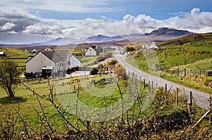 Scottish village, Scotland, Isle of Skye Quiraing