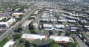 Scottsdale, Arizona, USA - Landscape Aerial shot of a nice Neighborhood on a Sunny Day