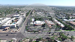 Scottsdale, Arizona USA - Lateral Aerial Shot