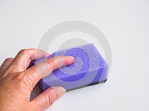 Scourer with hand