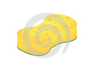 Scouring pads spong for housework cleaning and scouring pad domestic spong work tools. Vector stock illustration.