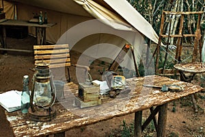 Scout tent, exhibited at Terra Natura