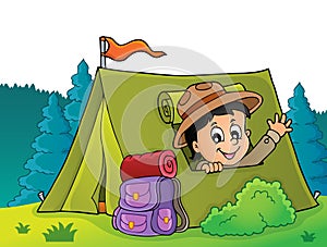 Scout in tent theme image 4