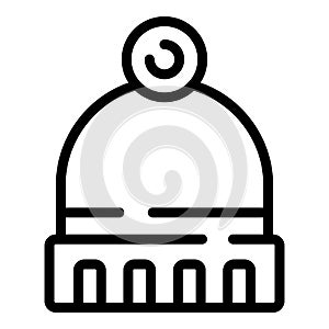 Scouting hat icon, outline style