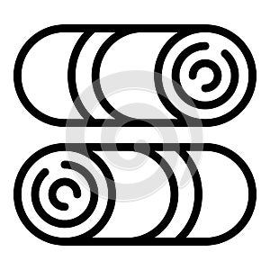 Scouting mats icon, outline style
