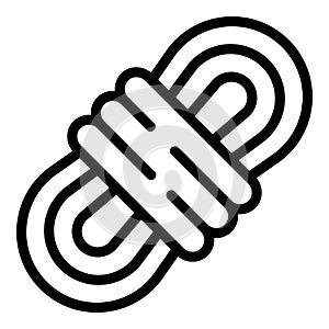 Scouting rope icon, outline style