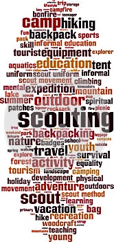 Scouting word cloud