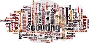 Scouting word cloud