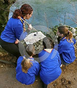 Scouts learn orientation 2